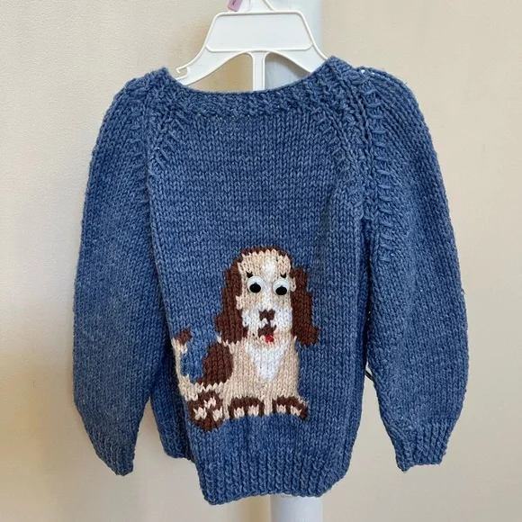 Like NEW Cardigan Sweater Puppy Dogs Toddler Size 9 Months Baby Blue Unbranded - Picture 16 of 16